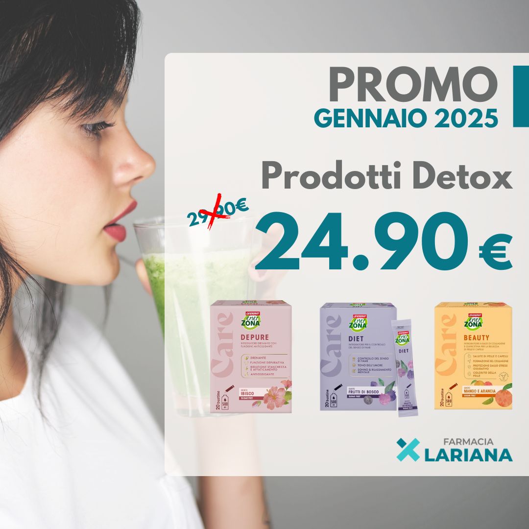 gennaio 2025 promo Prodotti detox farmacia lariana