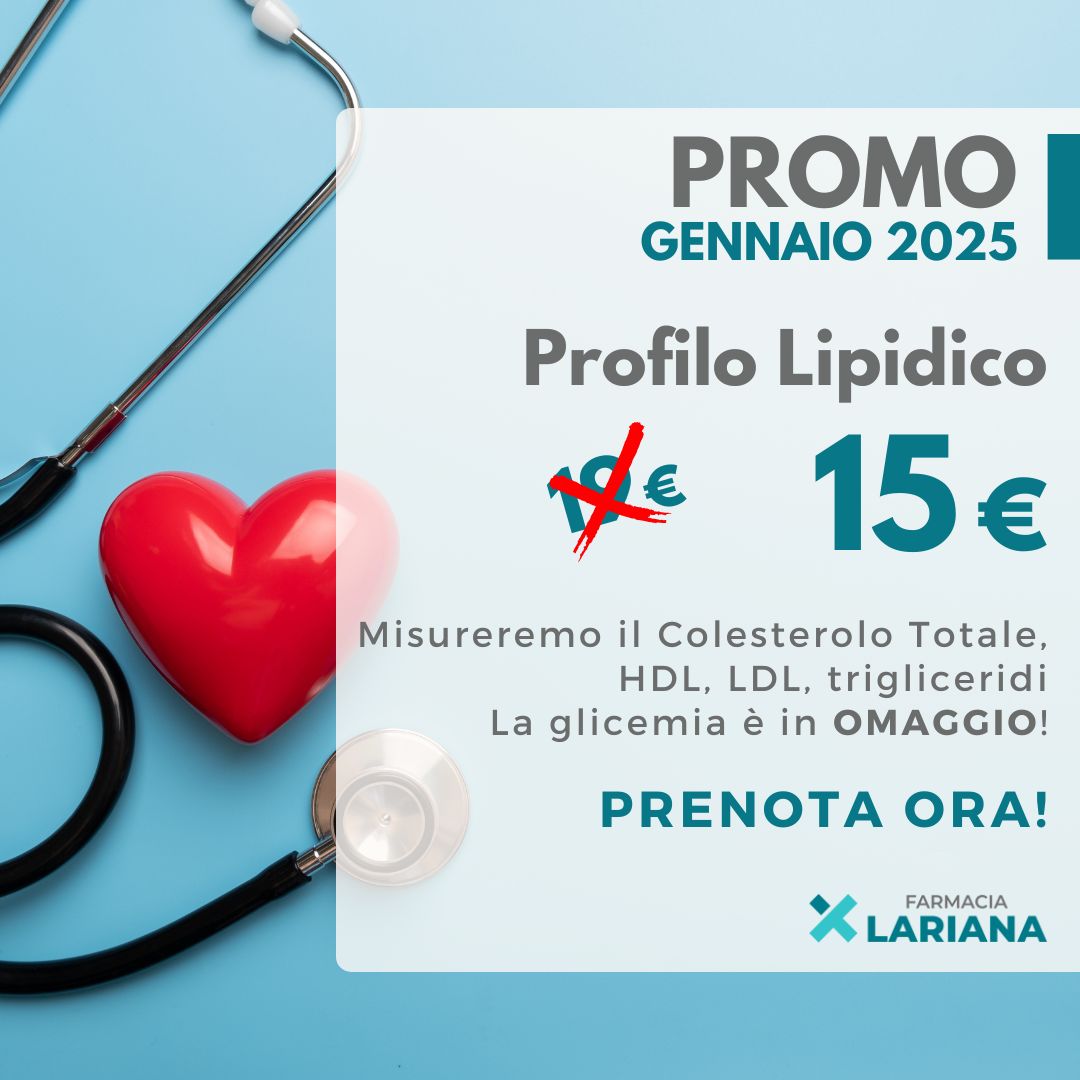 gennaio 2025 promo profilo lipidico farmacia lariana